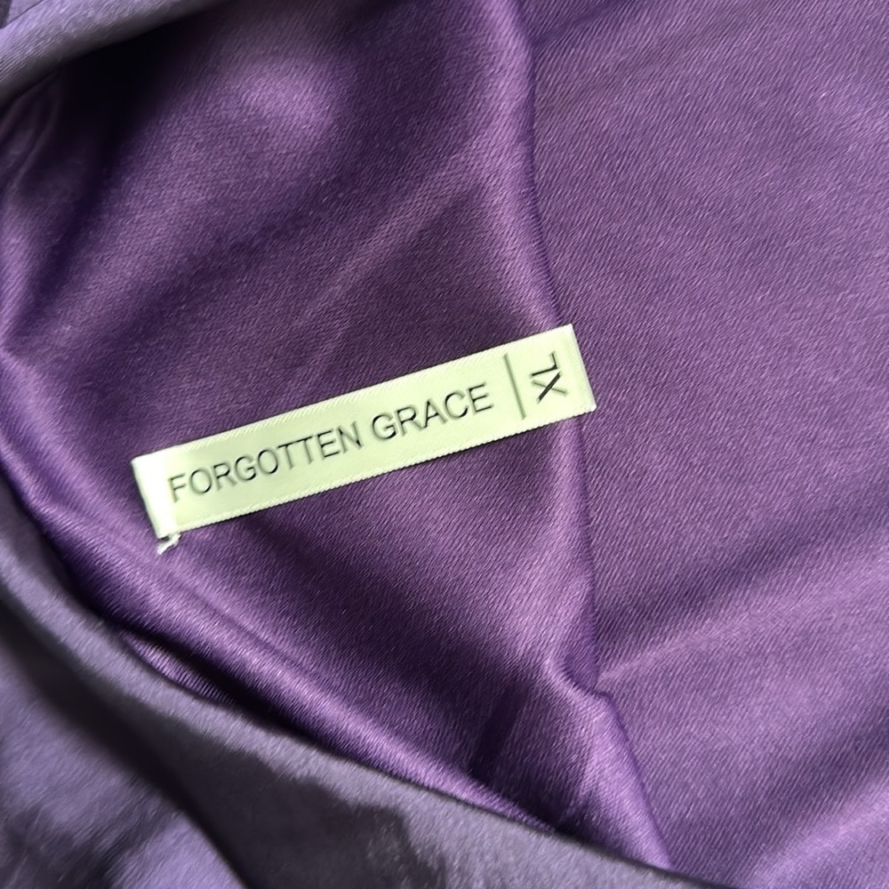 NWT Forgotten Grace skirt purple stretch skirt Nordstroms size XL - Picture 3 of 8